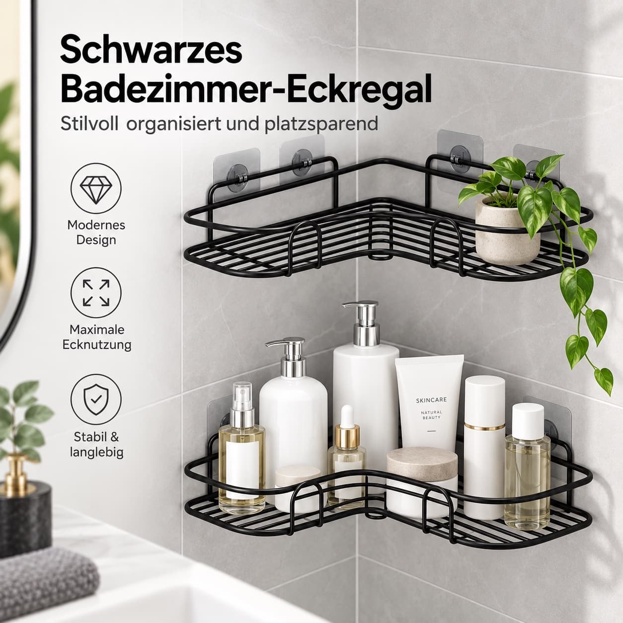 CornerShelf Duschablage (2-stufig)