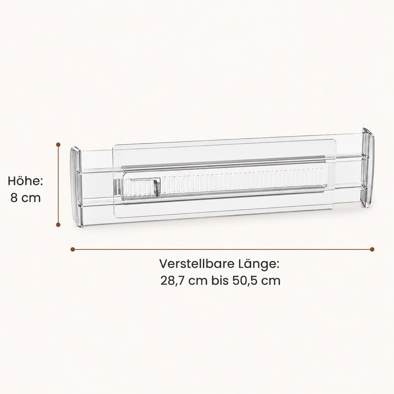 ClearDivider Schubladentrenner (5er-Set)